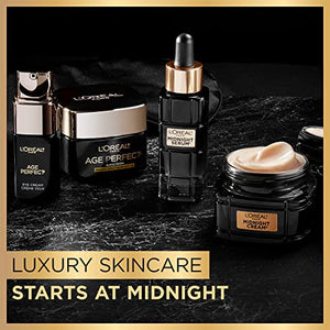 L'Oreal Paris Age Perfect Anti-Aging Midnight Face Serum, Reduce Wrinkles 1oz + Eye Cream Sample
