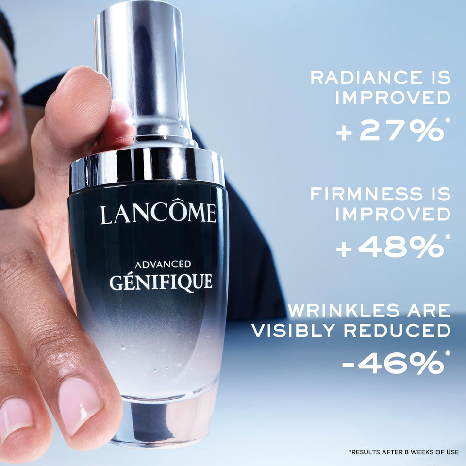 Lancôme Advanced Génifique Radiance Boosting Anti-Aging Face Serum - Visibly Hydrates & Plumps Skin - with Bifidus Prebiotic, Hyaluronic Acid & Vitamin Cg, 0.67 Fl Oz